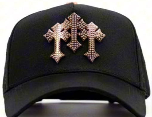 Gorra Barbas Hats Chrome Rose Gold 24K